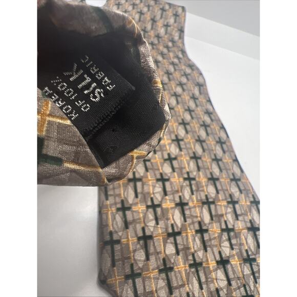 EXTRA LONG 63” Cristians Closet 100% Silk Neck Tie BEAUTIFUL Christian Crosses - Picture 3 of 5